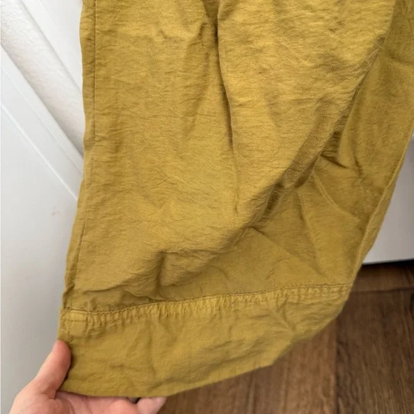 Free People Olive Button-Down jumpsuit with tie - Picture 11 of 12